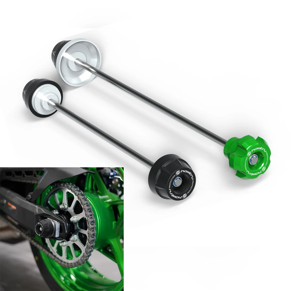 H2R Motorcycle Wheel Axle Fork Crash Slider For Kawasaki Ninja H2 2015-2018 Rocker Arm Anti-collision Slider Accessories