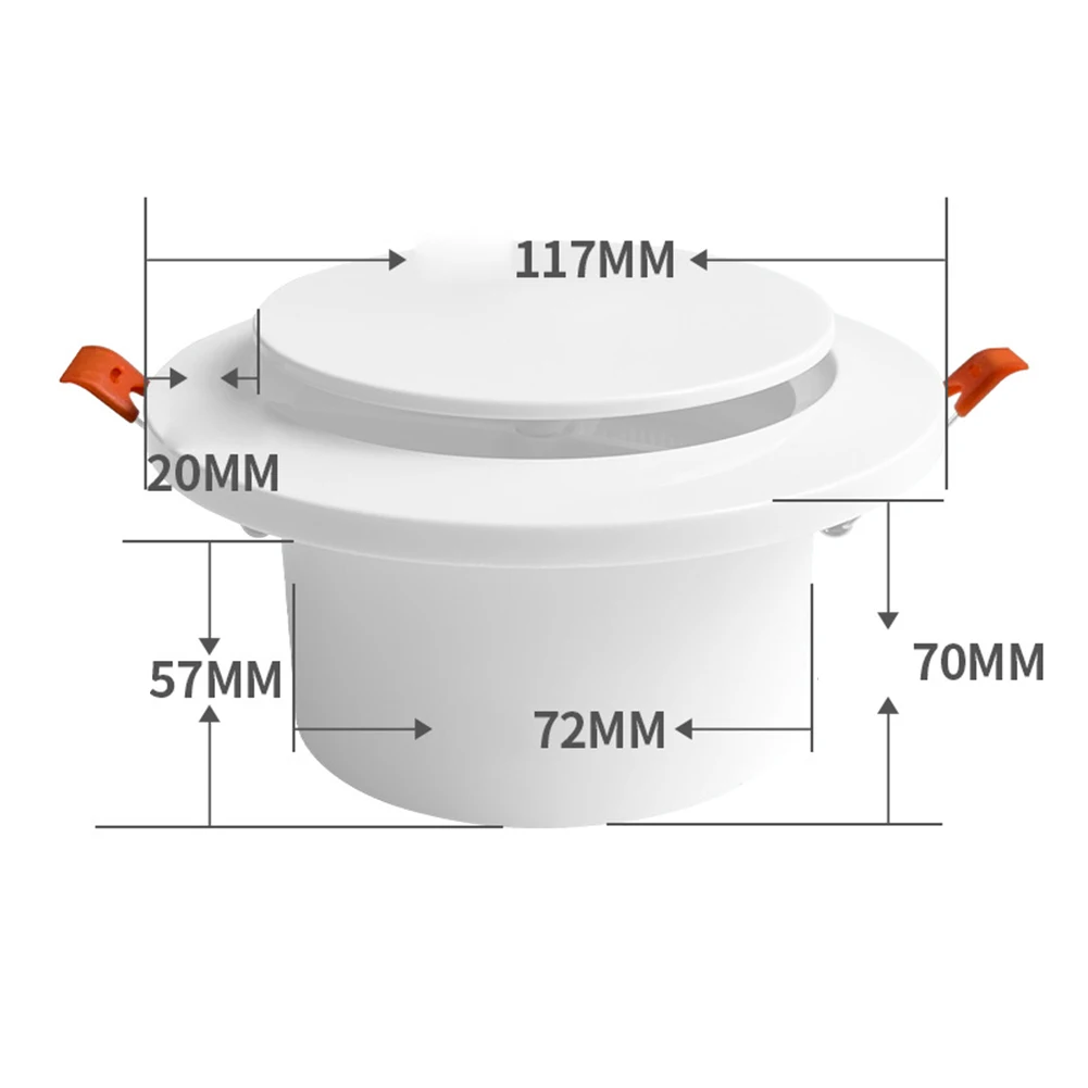 1PCS Adjustable Round Air Diffuser With Insect Screen ABS Wall Ceiling Vent Ducting Exhaust Grille Cover For Fresh Air Systems