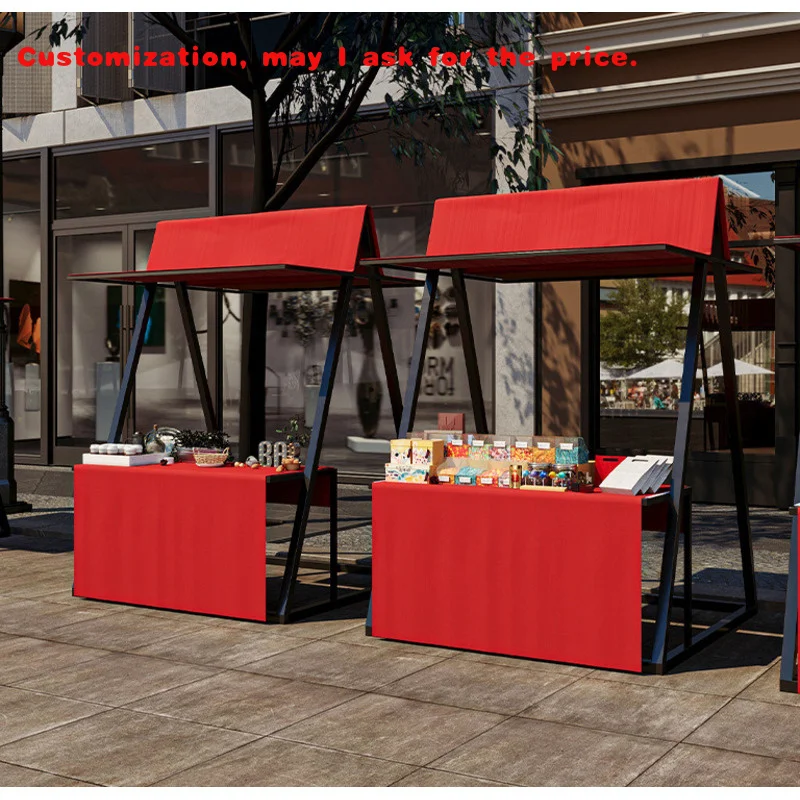 

custom.Portable Street Stall Marketing Booth Stand Street Food Vendor Display Stand Mobile Business Promotion Kiosk