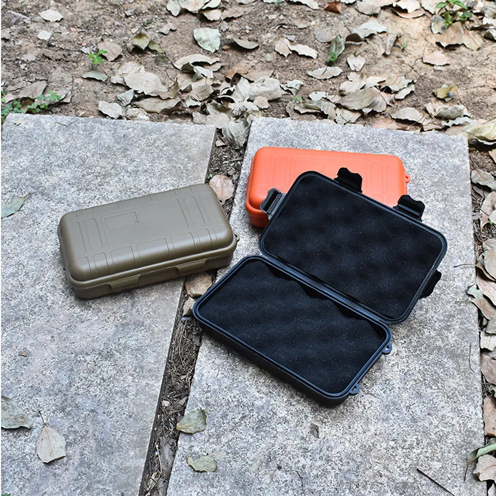 PP Waterproof Emergency Survival Box Compact Lightweight Outdoor Tool Storage Case for Hiking Camping Explorer First