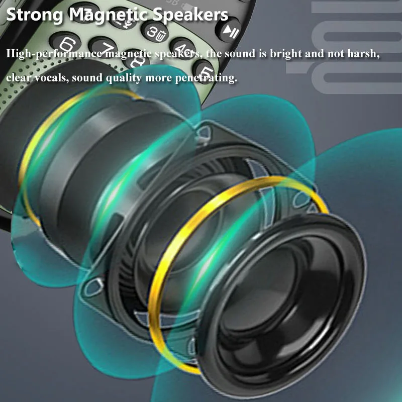 Mini bolso rádio fm portátil recarregável dsp rádios sem fio bluetooth alto-falante gravação interna e externa tf usb reprodução de música