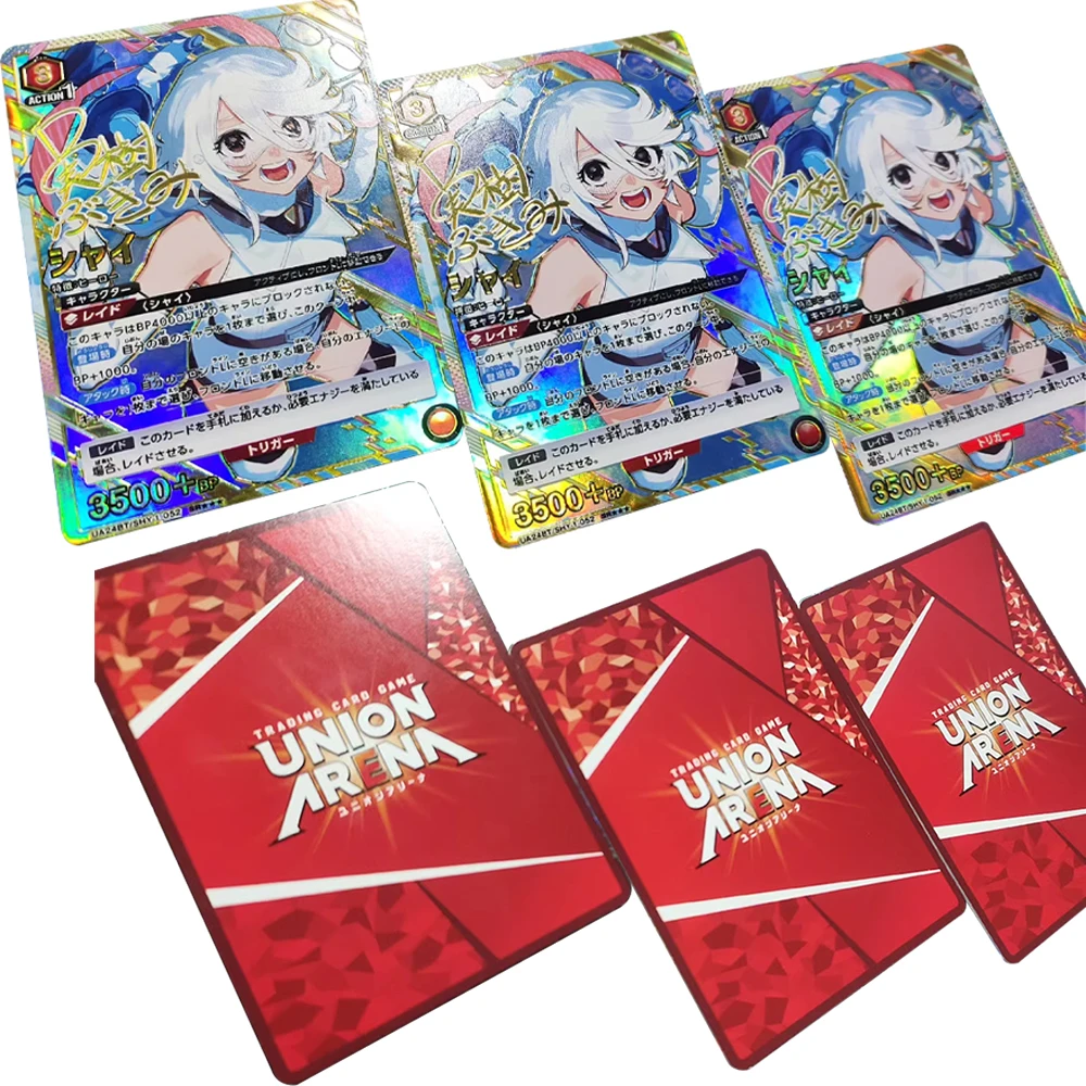 

Anime SHY PARALLEL 3 STAR UA UNION ARENA Collection Card CA Signature Card Bronzing Textured Refractive Flash Child Gifts
