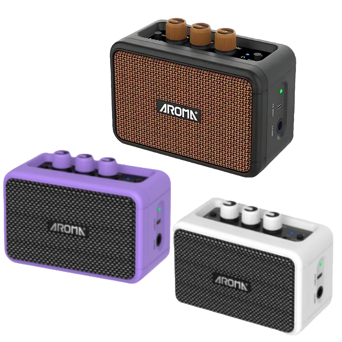 

Портативный усилитель для электрогитары Aroma AG-04, с Bluetooth, перезаряжаемый, с режимами Clean/Overdrive и разъемом для наушников