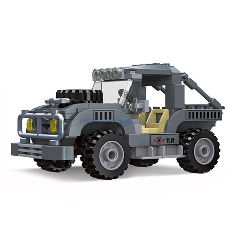 Offroad Combat Vehicle MOC 61109 Car Model Bricks Military Building Blocks Awacs Army High Tech Education Toy Gift Kids Aldult