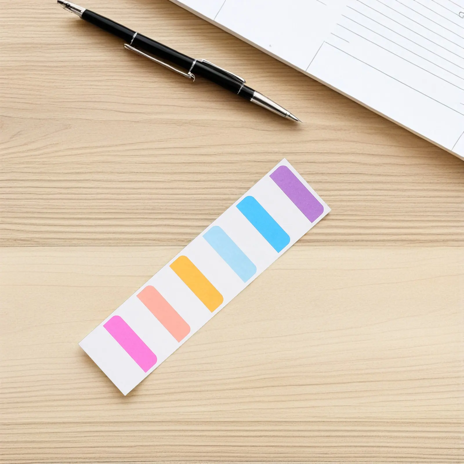 

600Pcs Colorful Index Tabs Sticky Writable Page Markers for Books Documents Notes File Classification Study Work