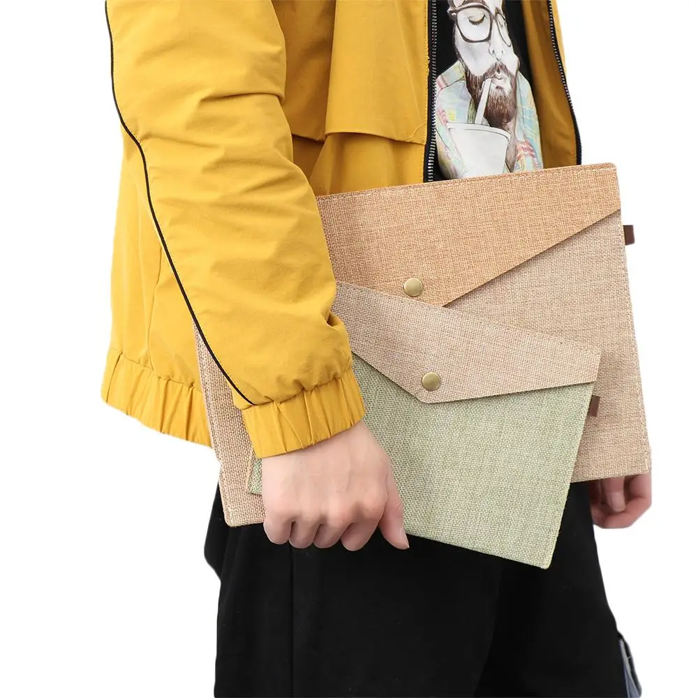 A4 A5 Folder for Documents Portable Organizer Folder Documents Canvas Document Pouch Felt Document Bag Office Supply