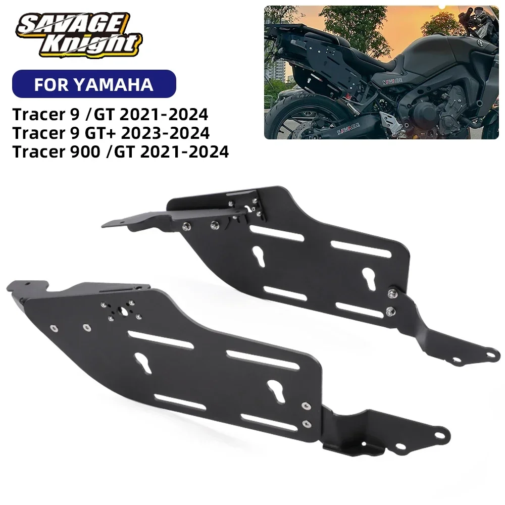 For Yamaha Tracer 9 GT+ 2023 2024 Side Box Luggage Rack Saddlebag Mounting Bracket Holder Tracer 9 /GT 9/GT 9GT+ Plus 2021 2022