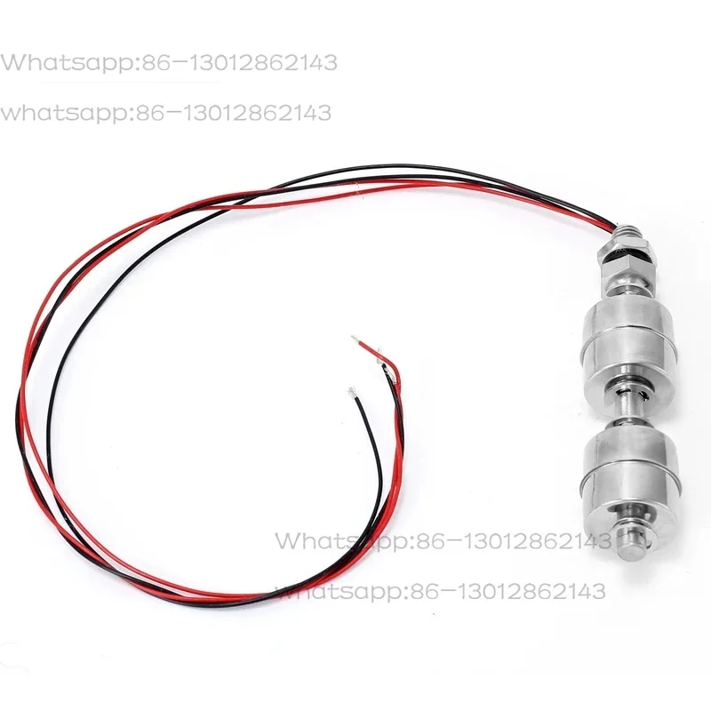Stainless Steel Dual-Ball Float Switch High-Temperature Resistant, Adjustable Water Level, Automatic Sensing and Control Sensor