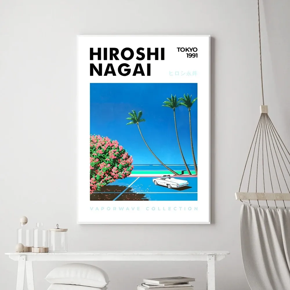 Japanese Artist Hiroshi Nagai Poster Prints Wall Painting Bedroom Living Room Wall Bar Restaurant Sticker Small