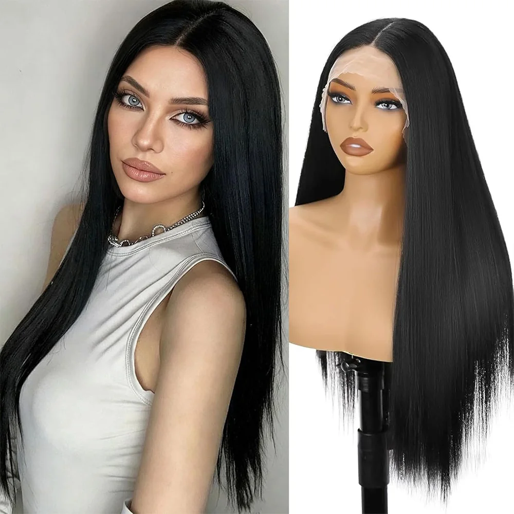 

Парик из натуральных волос, 220 плотности, 40 дюймов, идеально прямой, 13x6 13x4 HD Lace Frontal, бразильский черный, 360 Full Lace