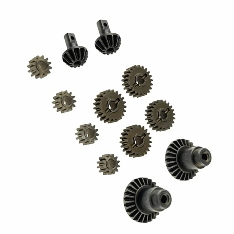 Fit for MJX 1/18 H18P RC Car Spare Parts Upgrade Powder Metallurgy Reinforced Front Rear Axle Gears