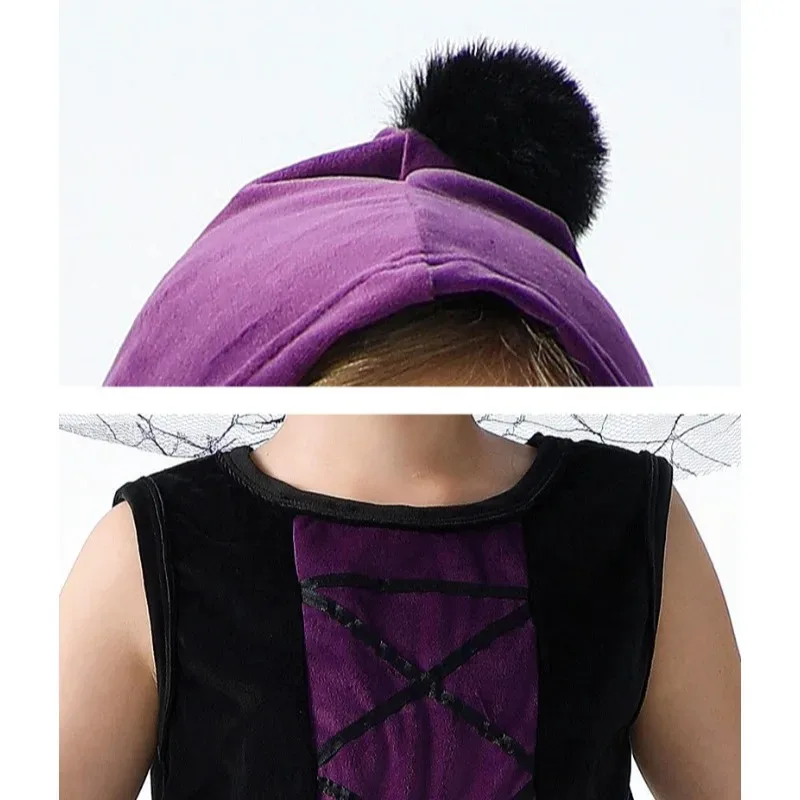 زي ساحرة الهالوين للفتيات الصغيرات، لعب الأدوار مصاص الدماء، أميرة الأطفال، عباءة، هدية كرنفال gh;0