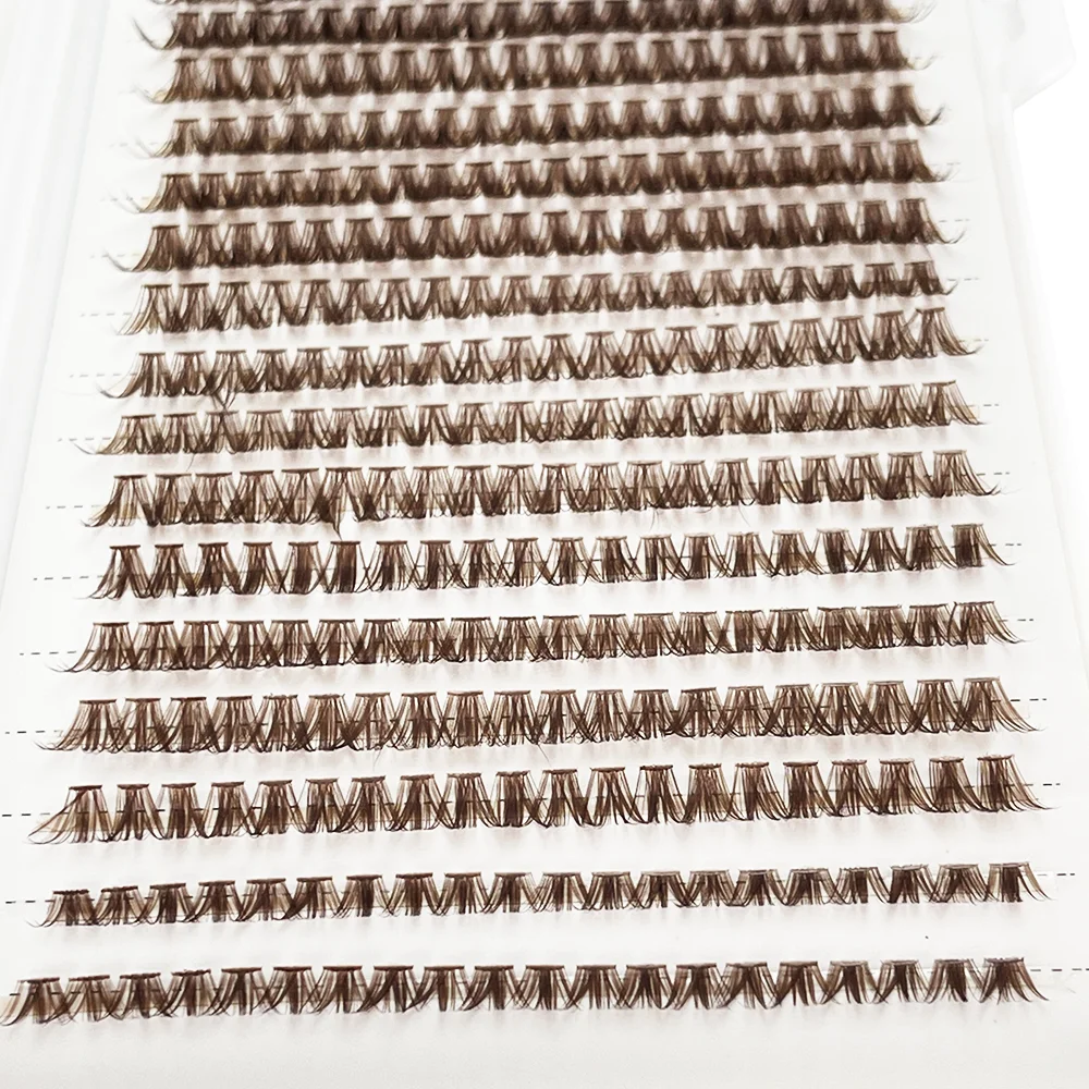 640 pcs Faux Eyelashes Cluster 40D Curled 9-16mm Mixed Natural Eyelash Extension 3D Strip Personal Eyelash Makeup Tool