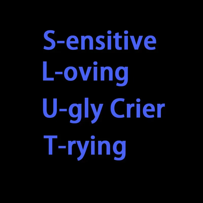 Sensitive Loving Ugly Crier Trying Graphic Top