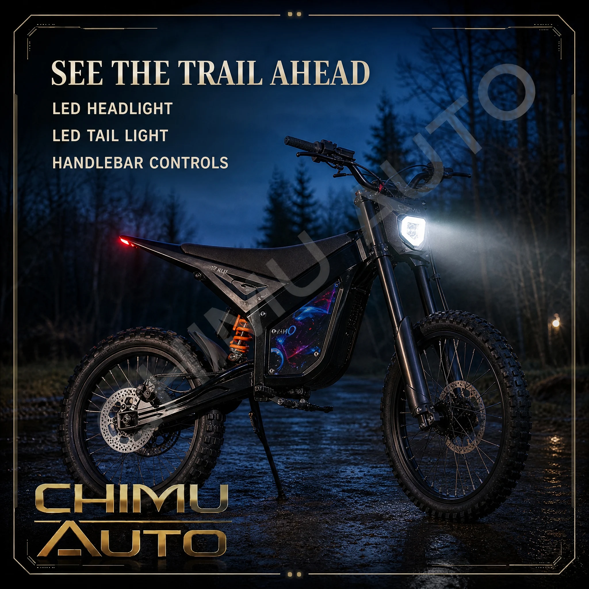 【CHIMU AUTO】 Moto Elétrica Off - Mountain Biking Trails avaliação e preço