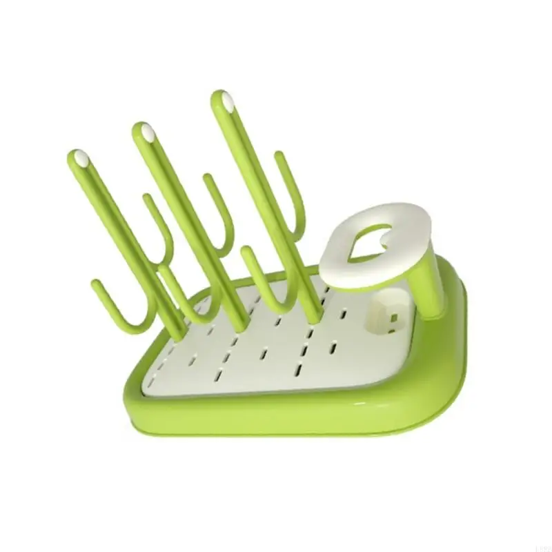 

Easy Assembly PP Bottle Drying Rack Hygienic Nursery Organizing Tool for Home L8RB