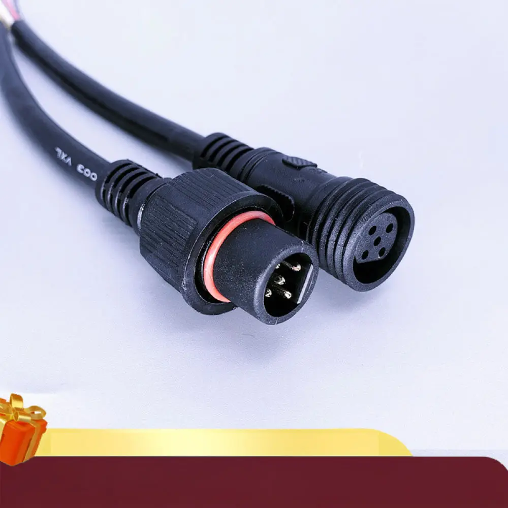 Waterproof Aviation Plug Socket For Shangjiang Outdoor Power LED Lighting Cable Male Female Quick Coupling Electrical Wire