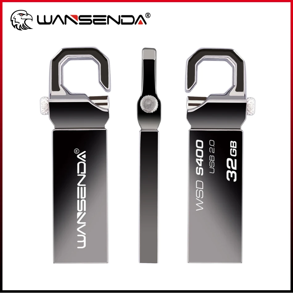 

Wansenda Metal USB Flash Drives 128GB 64GB 32GB 16GB 8GB 4GB High Speed Pendrives USB 2.0 U stick Thumbdrive Flash USB Stick