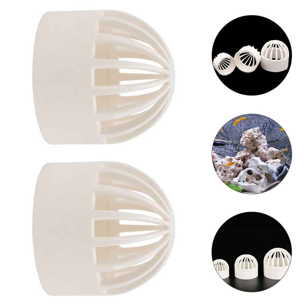 

2Pcs Fish Pond Strainer Cover High Quality PVC Safe Convenient Design Ideal for Fish Tank Seafood Pond Water Circulation