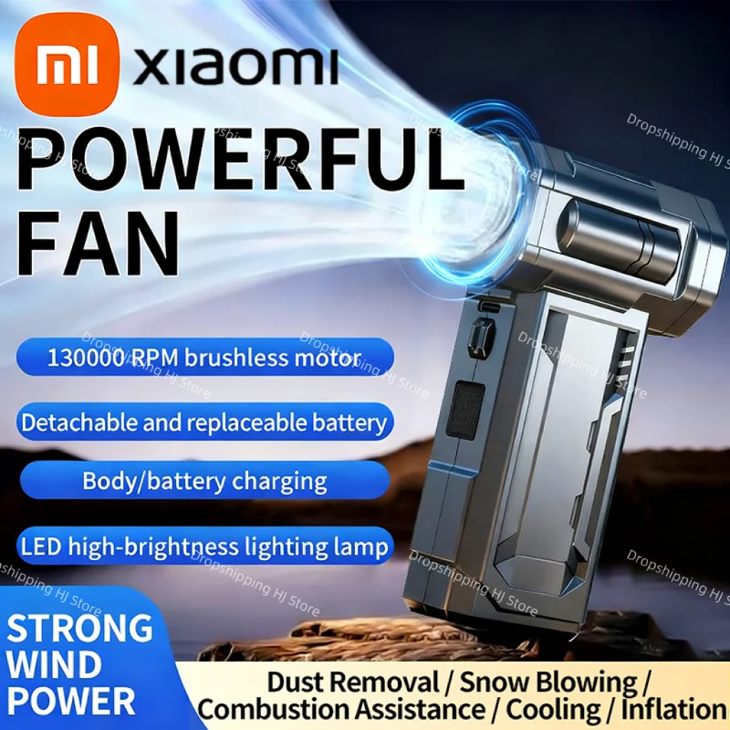 

Xiaomi 130000 об/мин турбовентилятор бесщеточный мощный воздуходувка скорость ветра 55 м/с пылесос Air Duster для автомобиля клавиатура ПК дом