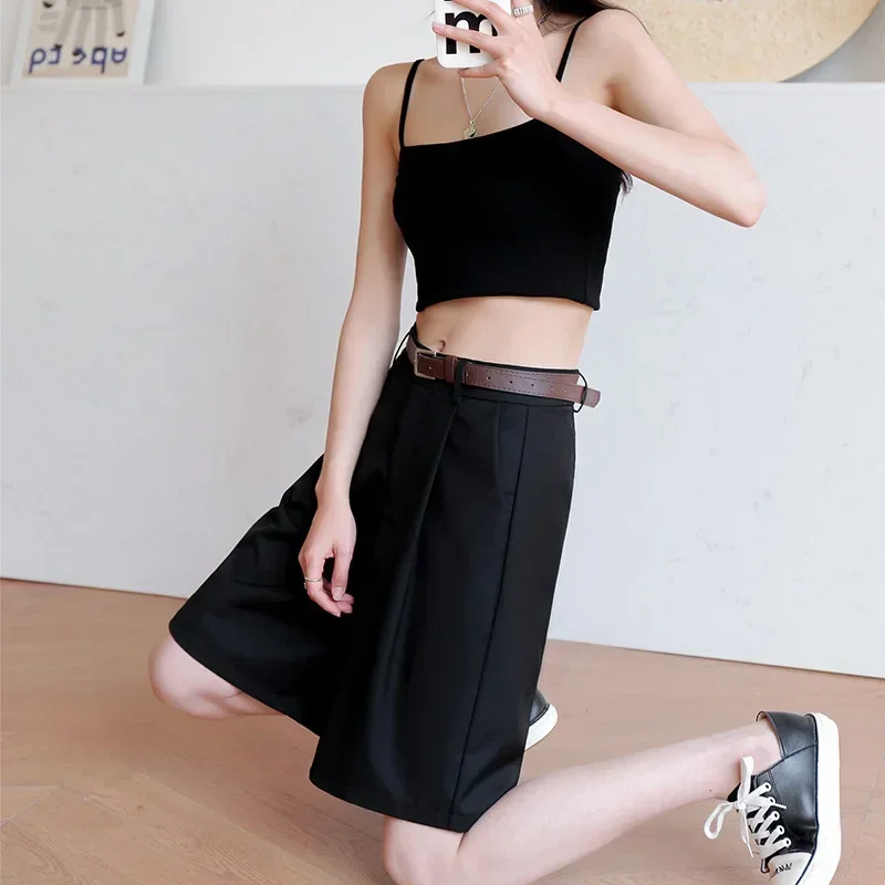 2023 Summer New Fashion Brand High Waist Slim Elastic Slim Loose Sagging Wide Leg Pants Wearing Casual and Comfortable Suit Pant