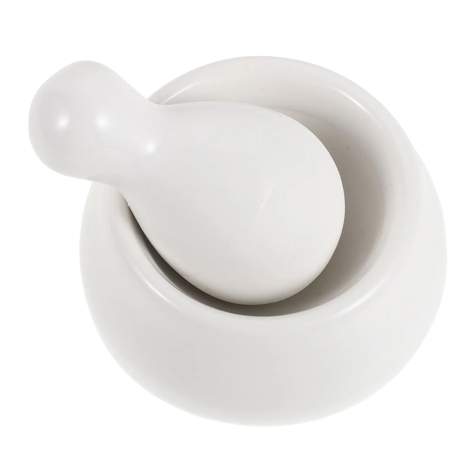 

Набор из 1 предмета: Фарфоровая чаша и пестик для измельчения детского питания, специй, чеснока, орехов. Маленькая керамическая мельница для кухни, сверхпрочная.