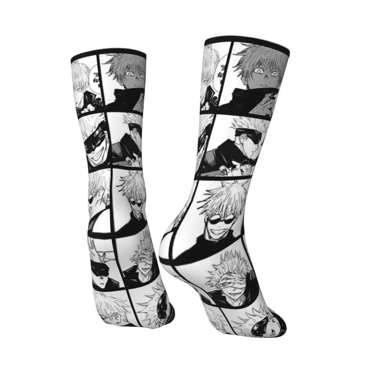 Gojo Satoru Panels Socks Socks Kawaii Stockings Winter Anti Skid Women Men Socks Breathable Graphic Running Sports Socks