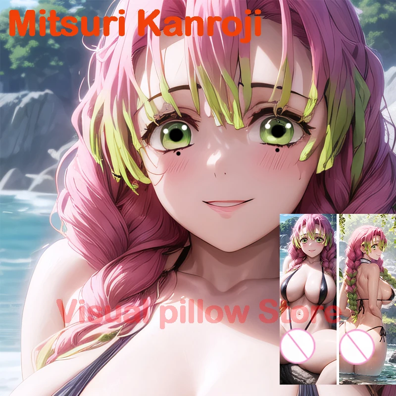 

Двусторонняя наволочка Dakimakura Mitsuri Kanroji, наволочка для тела, сексуальная наволочка