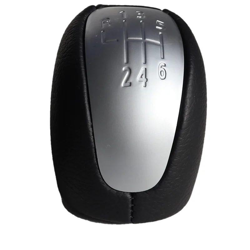 

For Renault Laguna III MK3 2007-2015 Manual 6 Speed Head Gear Knob Shift Handball Shift Knob Gear Lever Knob A White Typeface