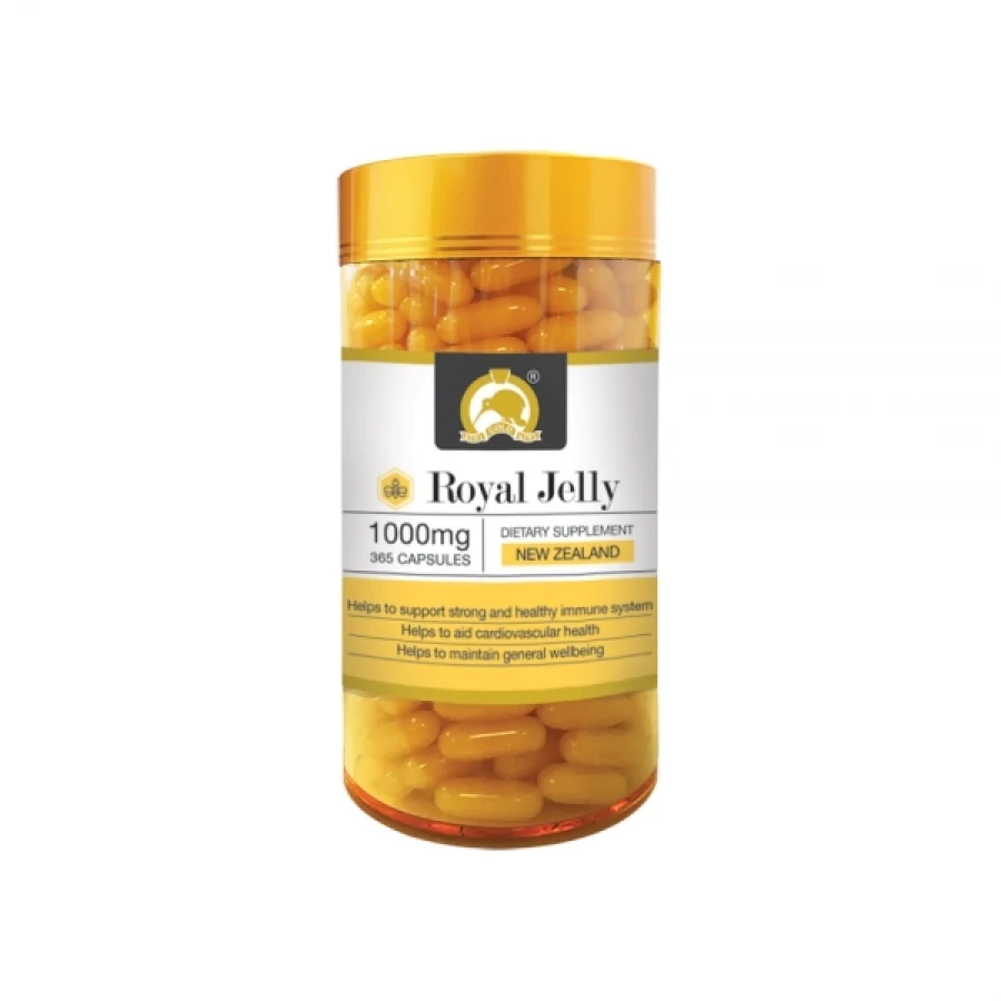 Gelée royale GoldKiwi de Nouvelle-Zélande, 365 capsules, équation de miel, supplément de santé, produits de bien-être, protéines, hormones