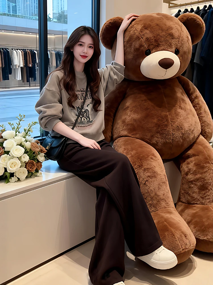 Ele Anti-Aging Fce-Lined Hoodie Wide Leg Pants Two-Piece Set Women's Faionable Streetwear Autumn New Arrival