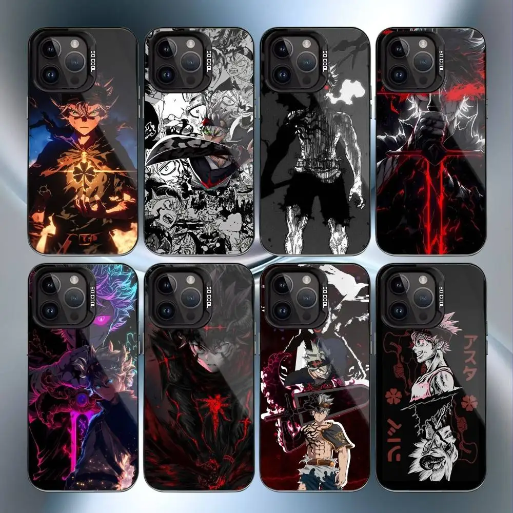 

Black Clover comic book Wiki Asta Phone Case For iPhone17, 16,15,14,13,12 Pro Max Black Candy Matte Shockproof Cover
