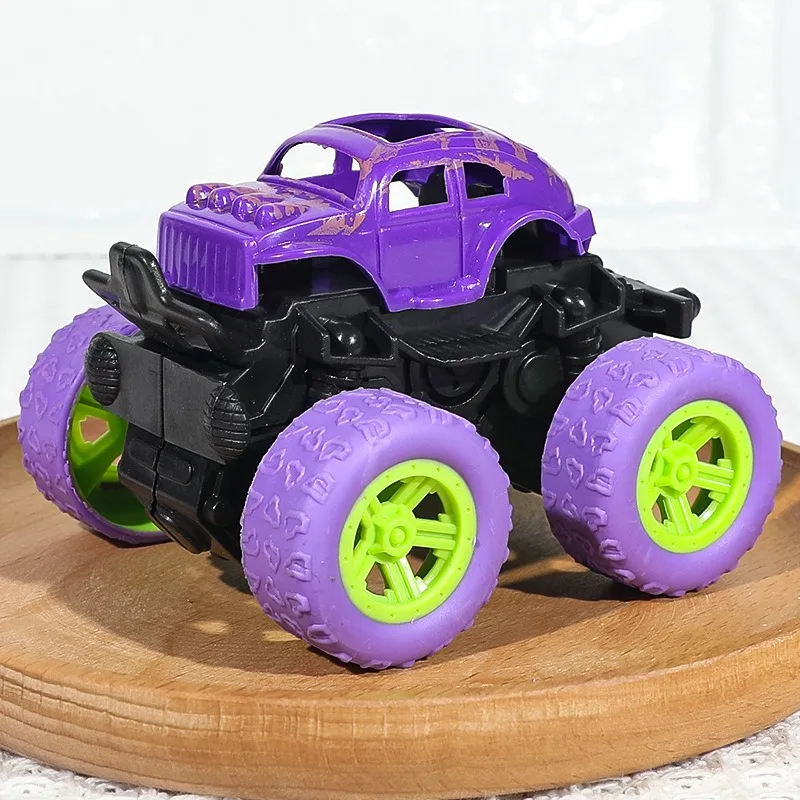 Inertia four-wheel drive off-road vehicle model car big wheel stunt toy car