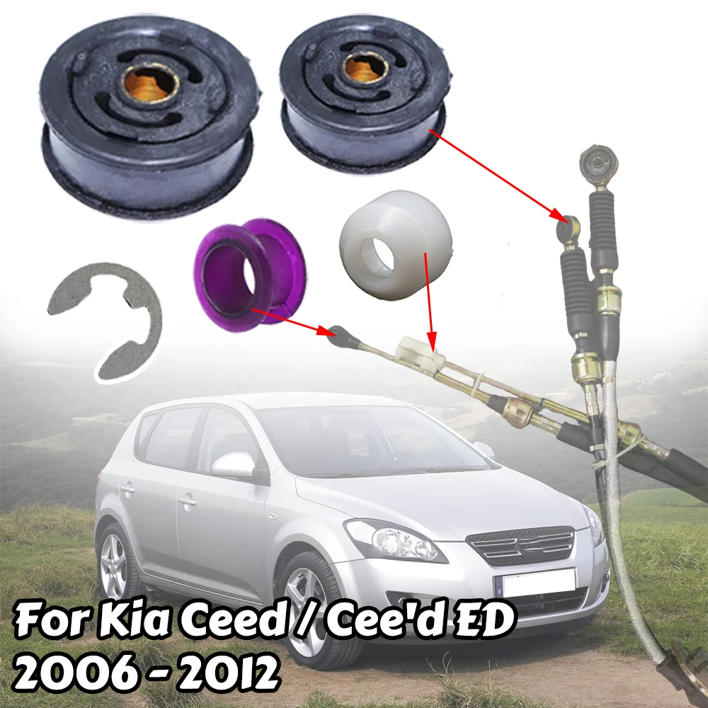 

Manual Gear Shift Selector Lever Linkage Cable Shifter Connect Bushing Rod Bush For Kia Ceed Cee'd ED 2006 2007 2008 2009- 2012