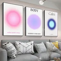 1pc-Mind Body Soul Print Positive Aura Energy Poster Paper Print Home Living Room Bedroom Entrance Bar Cafe Art Painting Decor