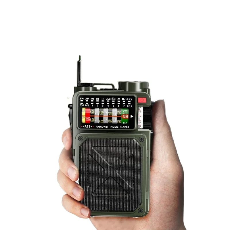 Hand power generation radio flashlight multi-function combat preparedness disaster prevention emergency