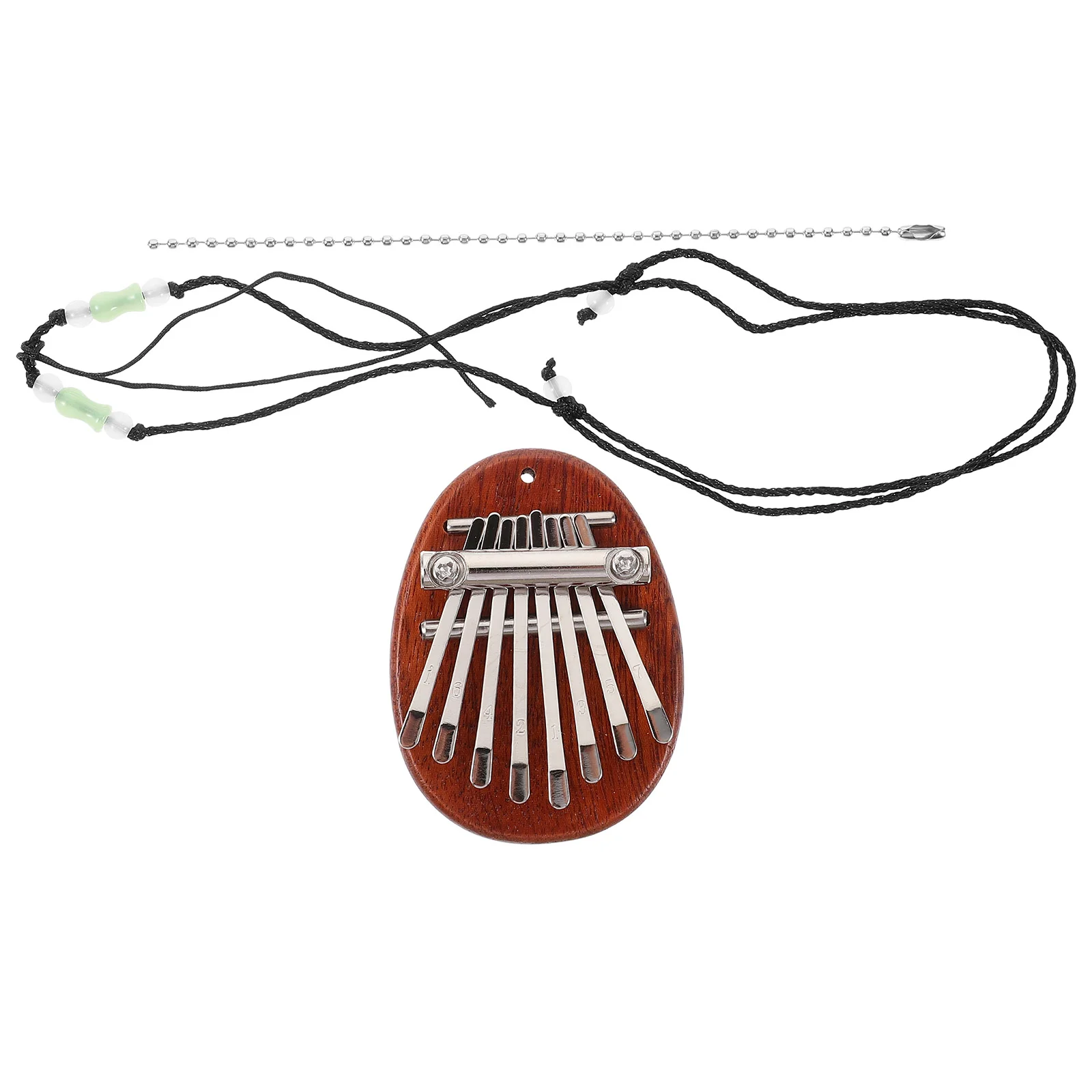 Mini Cabalin Musical Instruments Finger Percussion Toy Thumb Piano 8 Keys Kalimba Solid Wood