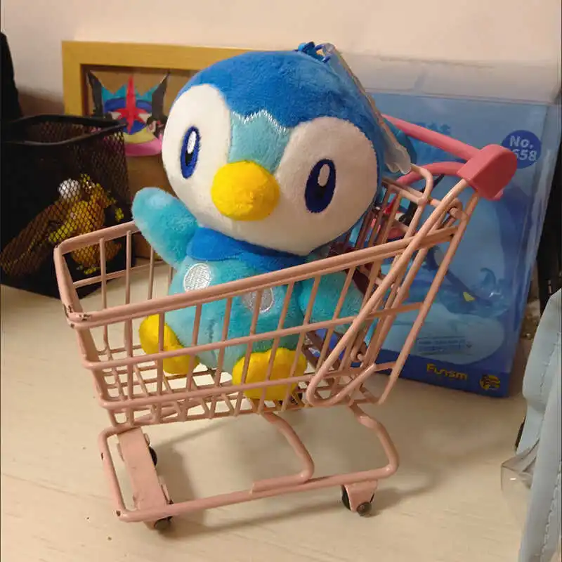 12cm Genuine Original Pokemon Piplup Stuffed Plush Toys Plushie Keychain Animal Kawaii Pendant Doll Birthday Party Gift For Kids