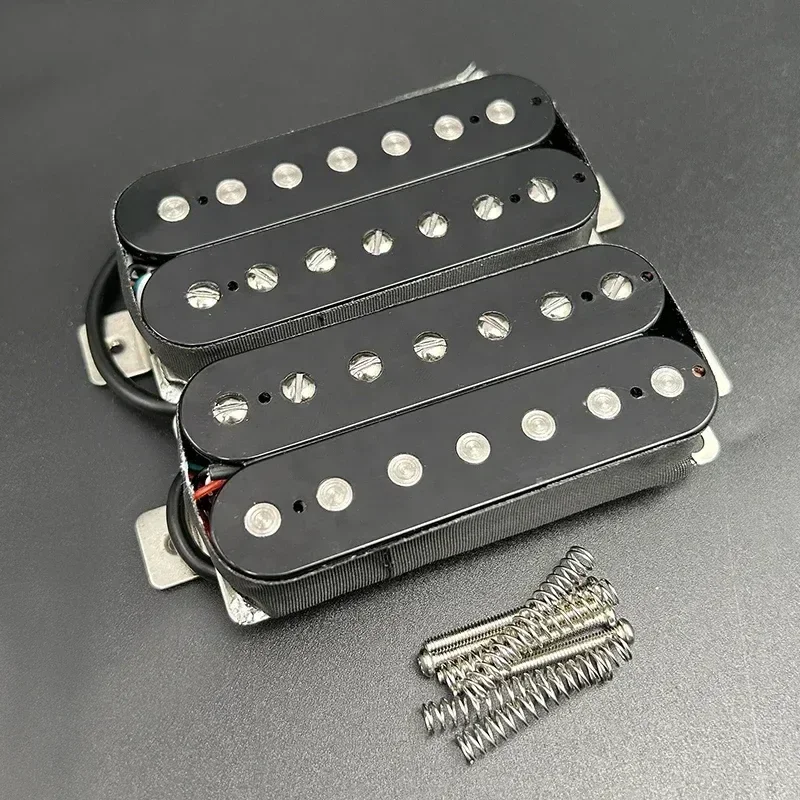 

Alnico 5 7-String Electric Guitar Humbucker Pickup Coil Splitting Pickup N-8.8K/B-14.2K Guitar Parts Black