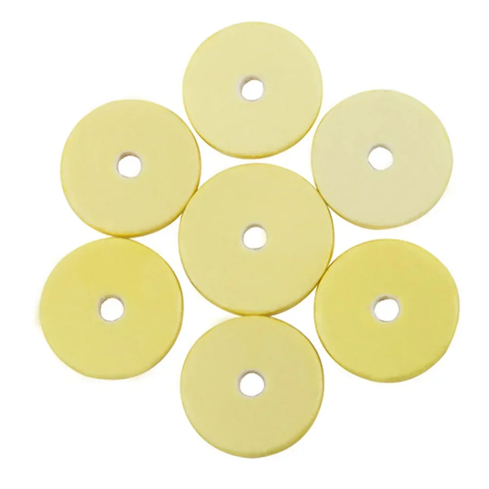 16Pcs Flöte Schlüssel Pads Gelb Kork Pad Leder Kissen Flöte Pads Flöte Zubehör Bläser Musical Instrument Ersatzteile – Detail 7