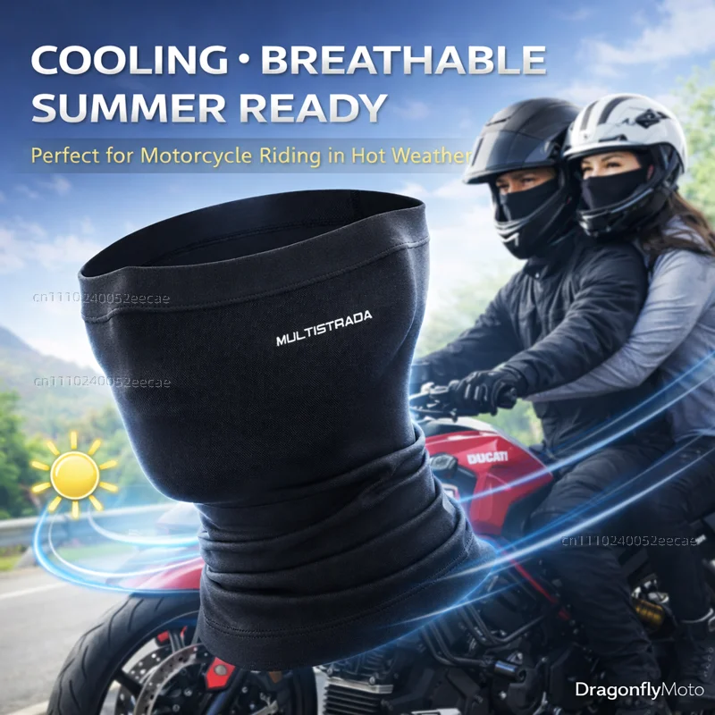 

Для мотоциклов DUCATI Multistrada 950 1100 1260 1200 S GT 1200S V4: Ветрозащитная летняя маска-балаклава для лица и шеи, дышащая, с логотипом