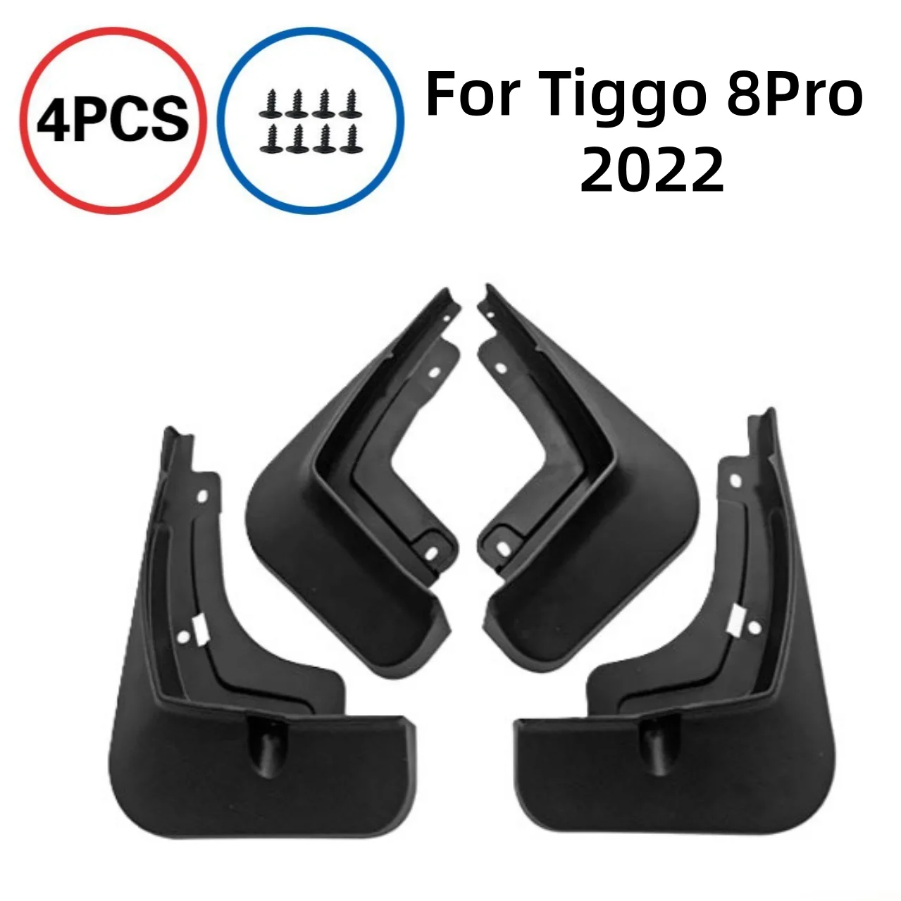 

Wear-resistant 4Pcs Car Mudflaps Front Rear Mud Flaps Mudguards Splash Guards Fender Flares For New Chery Tiggo 8Pro 2022