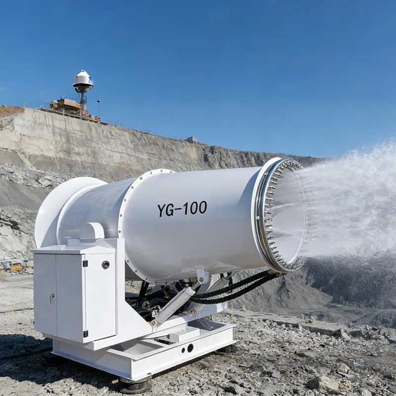 80m Heavy Duty Fog Cannon / Water Mist Sprayer Industrial Dust Control Equipment for Quarry, Mining and Construction Sites