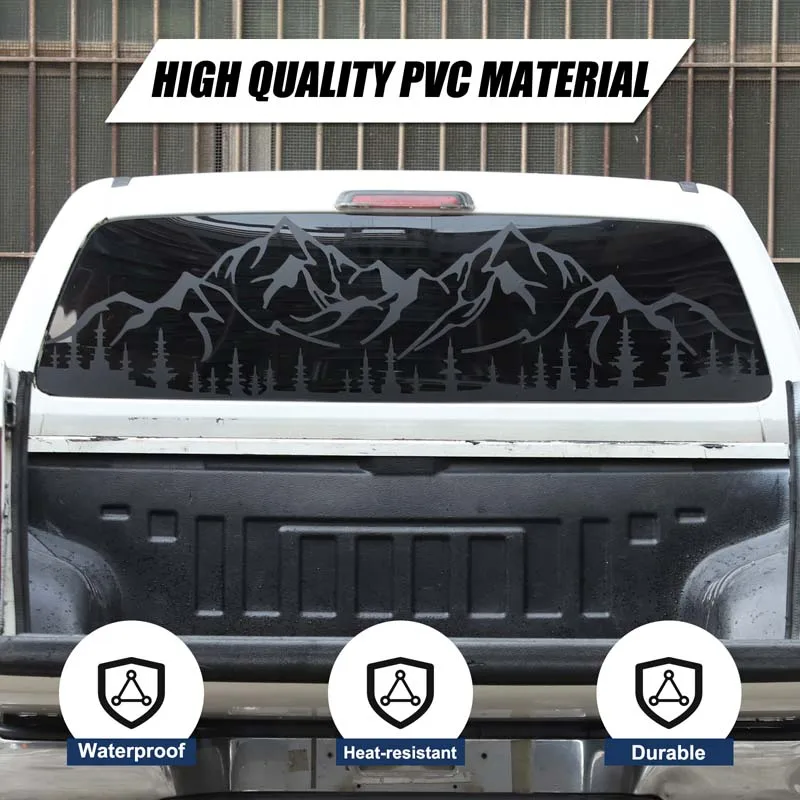 For VW Volkswagen Amarok 2011-2018 PVC Car Rear Window Post Vinyl Stickers Window Stickers Decorative Trim Accessories