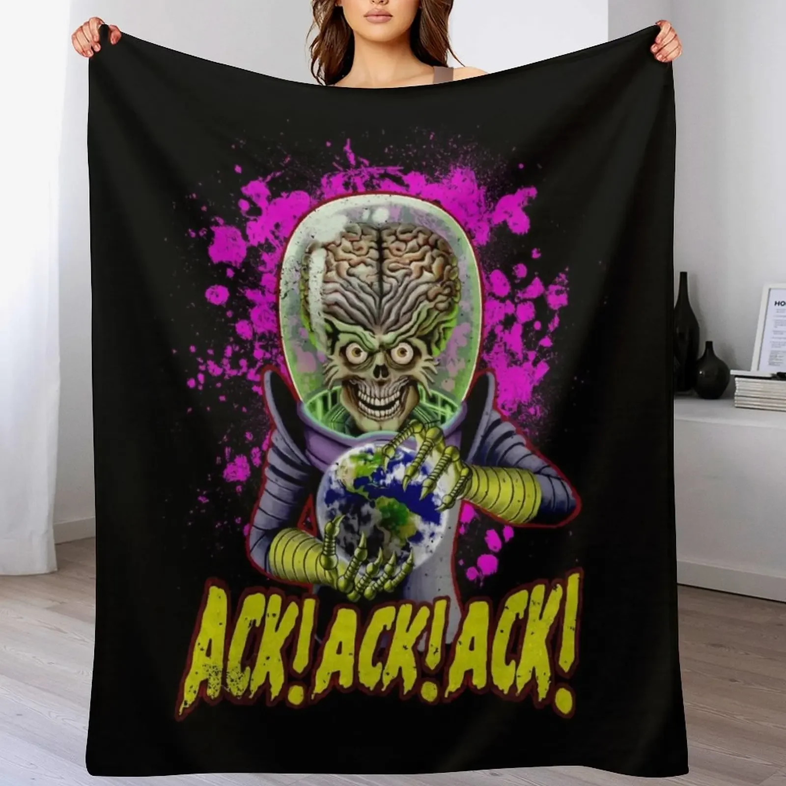 

Men Women Ack Light Blue Ack Ack Funny Men Fan Throw Blanket Personalized Gift valentine gift ideas Blankets