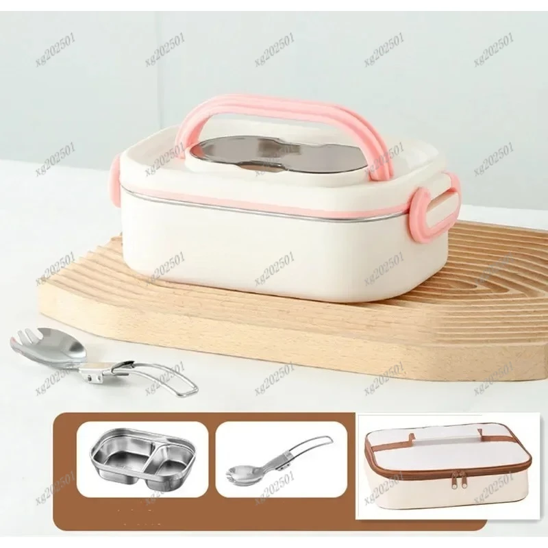 1500ML 304 Stainless Steel Double-Layer Thermal Lunch Box - Leak-Proof Bento with Insulation Bag for Adults & Students