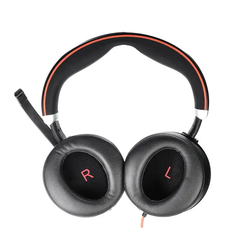 [N11R} 2 pièces oreillettes de remplacement pour Jabra Evolve 80 UC, Evolve 80 MS casque coussin tasse housse d'oreillettes