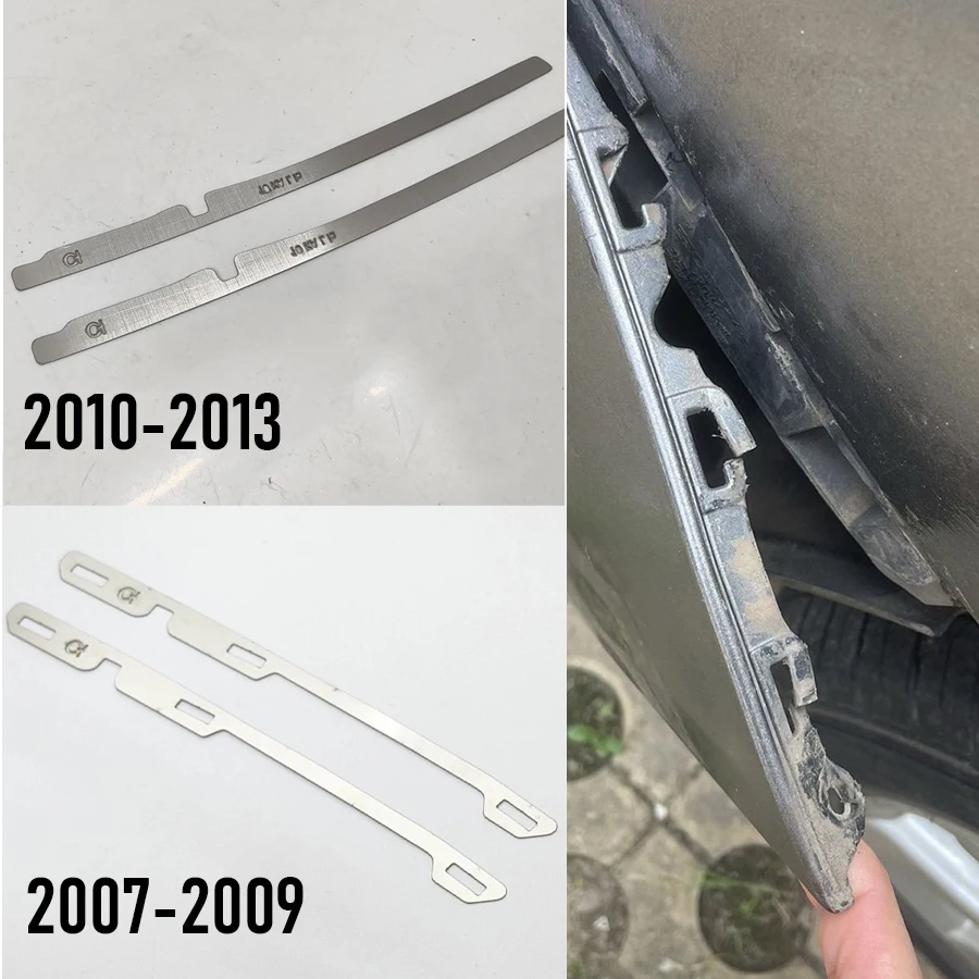 Wooeight 2Pcs Front Bumper Repair Metal Plate Buckle Broken Reinforced Bracket Fit For Toyota Corolla 2007-2009 2013 2019-2025