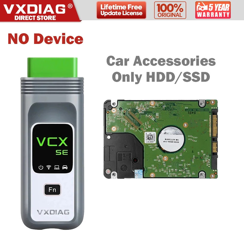 VXDIAG VCX Universal  Car Accessories HDD/SSD For Benz C6 For JLR For VW Diagnostic Tool Hard Disk For Ford Mazda Fre Shipping