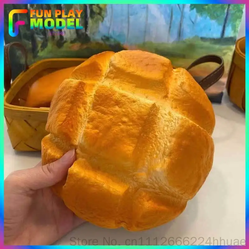 Oversized Pineapple Bun Squishy Bread High-Quality Stress Relief Toy Slow Rising Prank Decoration Unique Gift for All Ages